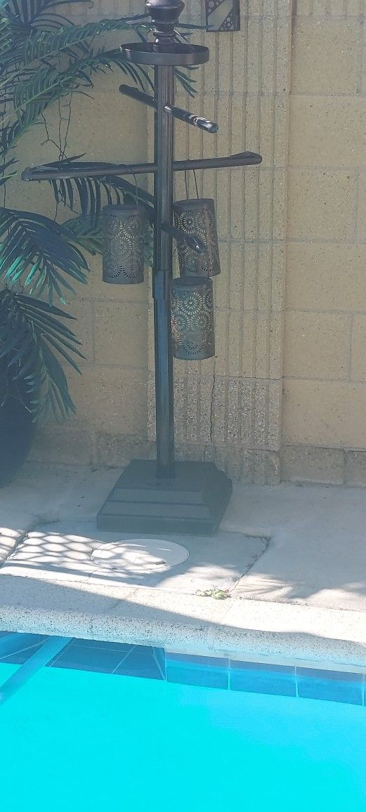 Lantern Stand /poolside Towel Holder