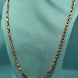10K Yellow Solid Gold 24" Chain 20g