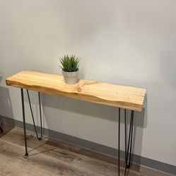 Solid Wood Console Entryway Table 