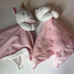 Kitten and Unicorn Baby Girl Security Blanket Bundle Carter’s
