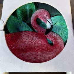 Glass Bird Bath with Stand