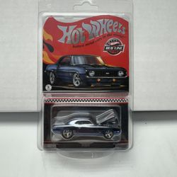 Hot Wheels RLC Red Line Club 69 Chevy Camaro SS Blue