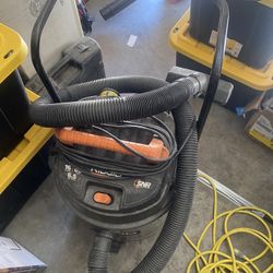 RIDGID 16 Gallon 6.5 Peak HP Stainless Steel Wet/Dry Shop Vacuum