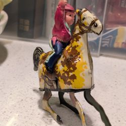 Vintage Mechanical Horse & Cowboy