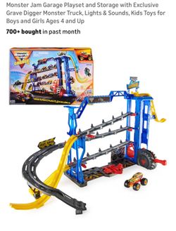 Hot wheels monster truck garage