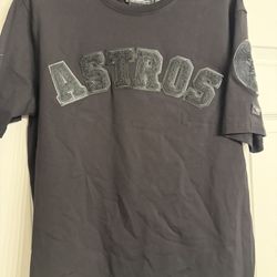 Houston Astros Black On Black Shirt