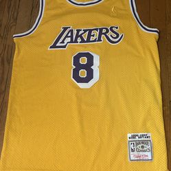 Gold Mens Lakers #8 Kobe Jerseys Sz L