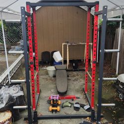 Rep Fitness Power Rack and Adjustable Bench