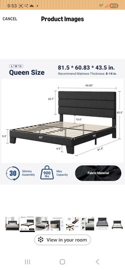 King bed frame