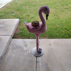 Wicker,Pink Flamingo 🦩 Plant Holder
