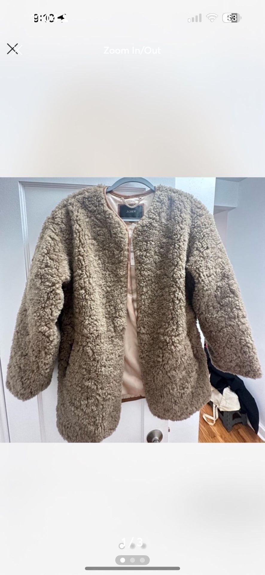 Brown sherpa jacket 