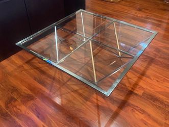 Square Stainless Steel Coffee Table