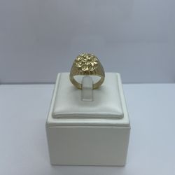 14k Nugget Ring Gold. New.