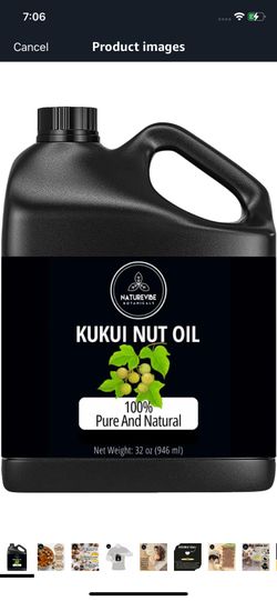 Naturevibe Botanicals Kukui Nut Oil 32 Ounces