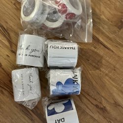 Thank you and gift stickers 