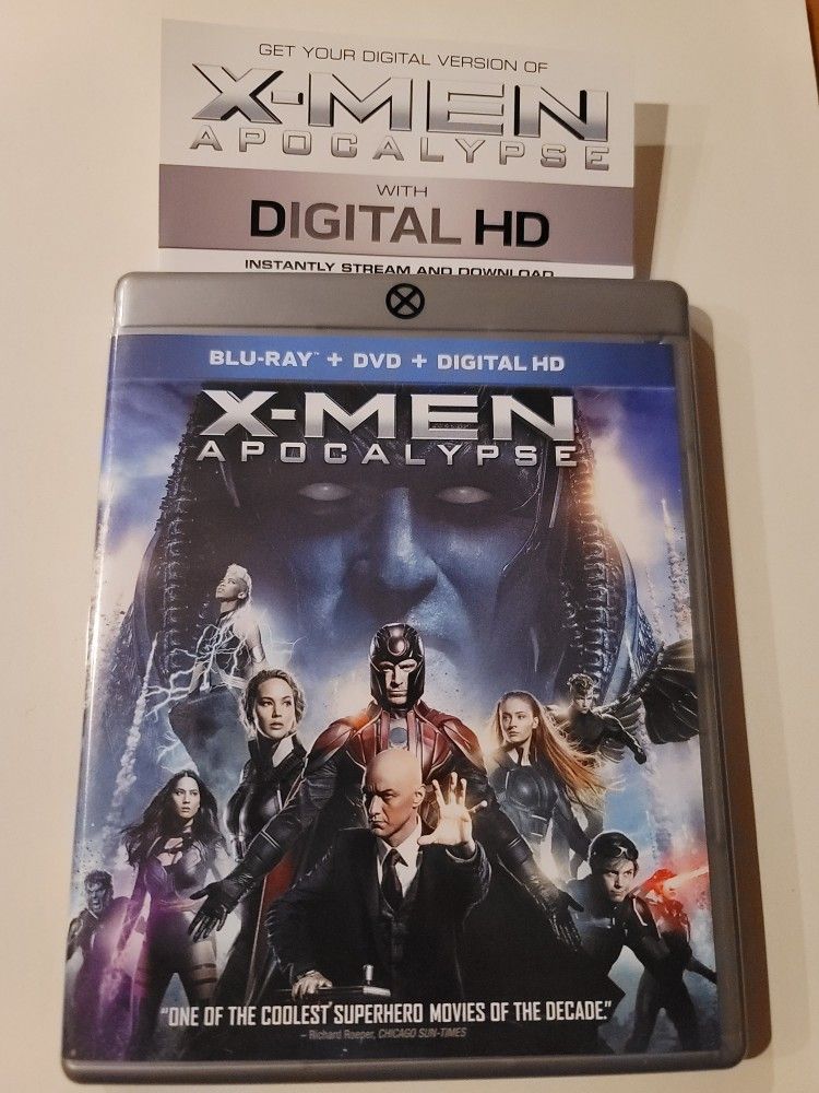 $4 DIGITAL MOVIE CODE. X-MEN APOCALYPSE. $4 OR TRADE FOR A MOVIE TITLE I DO NOT ALREADY OWN. DIGITAL CODE ONLY BLU RAY AVAILABLE SEPARATELY.