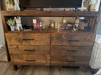 Handmade solid wood dresser