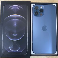 IPhone 12 Pro Max 256GB Blue Factory Unlocked New In Box 