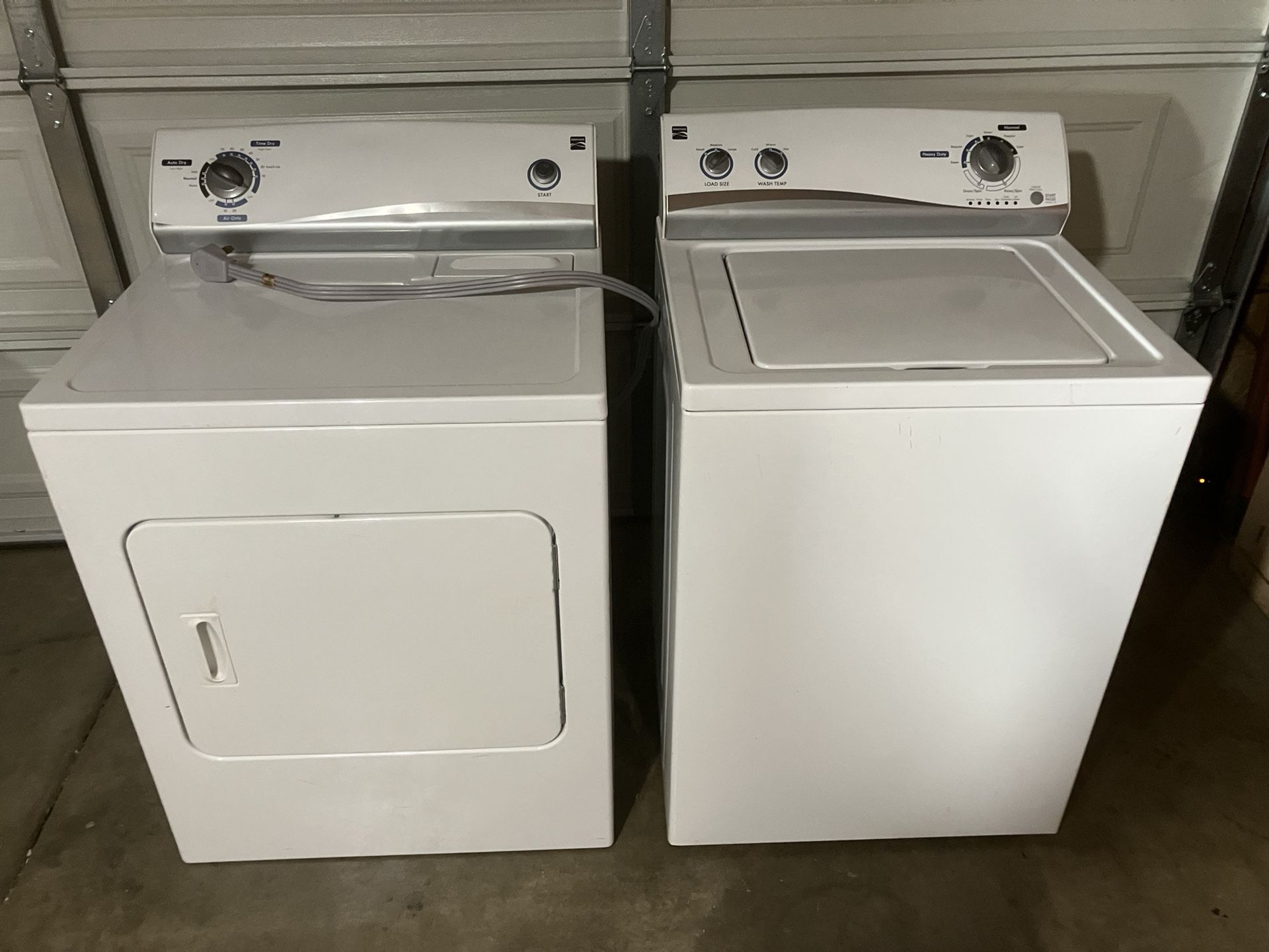 Kenmore washer and dryer