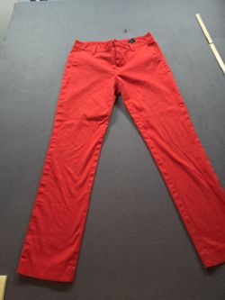 women's red dress pants by Tommy Hilfiger size 4