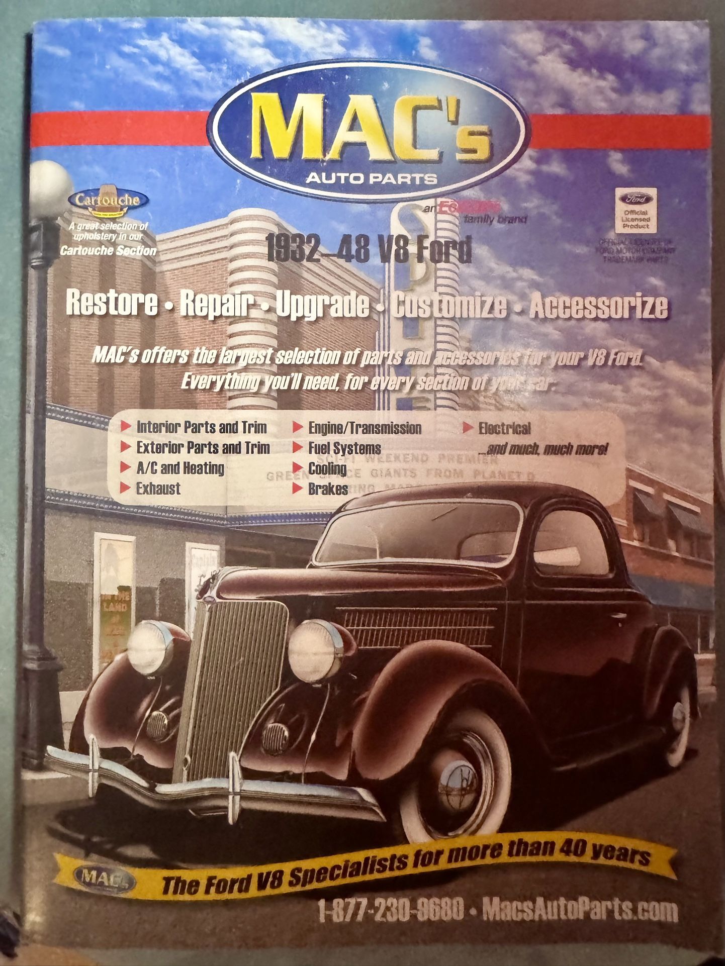 Ford V8 Parts Catalog Antique Car Restoration Accessories