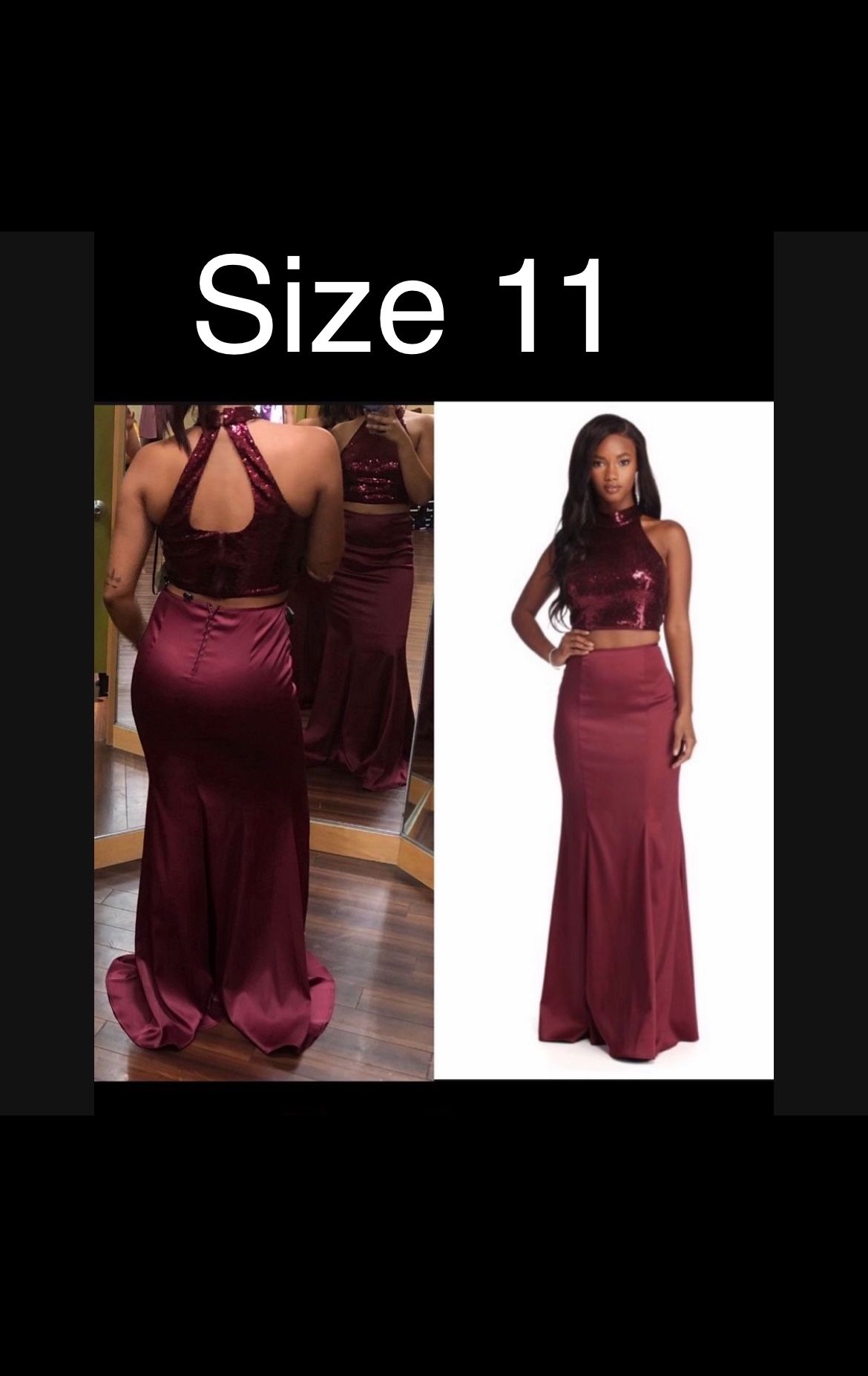 Burgundy Dress Size 11