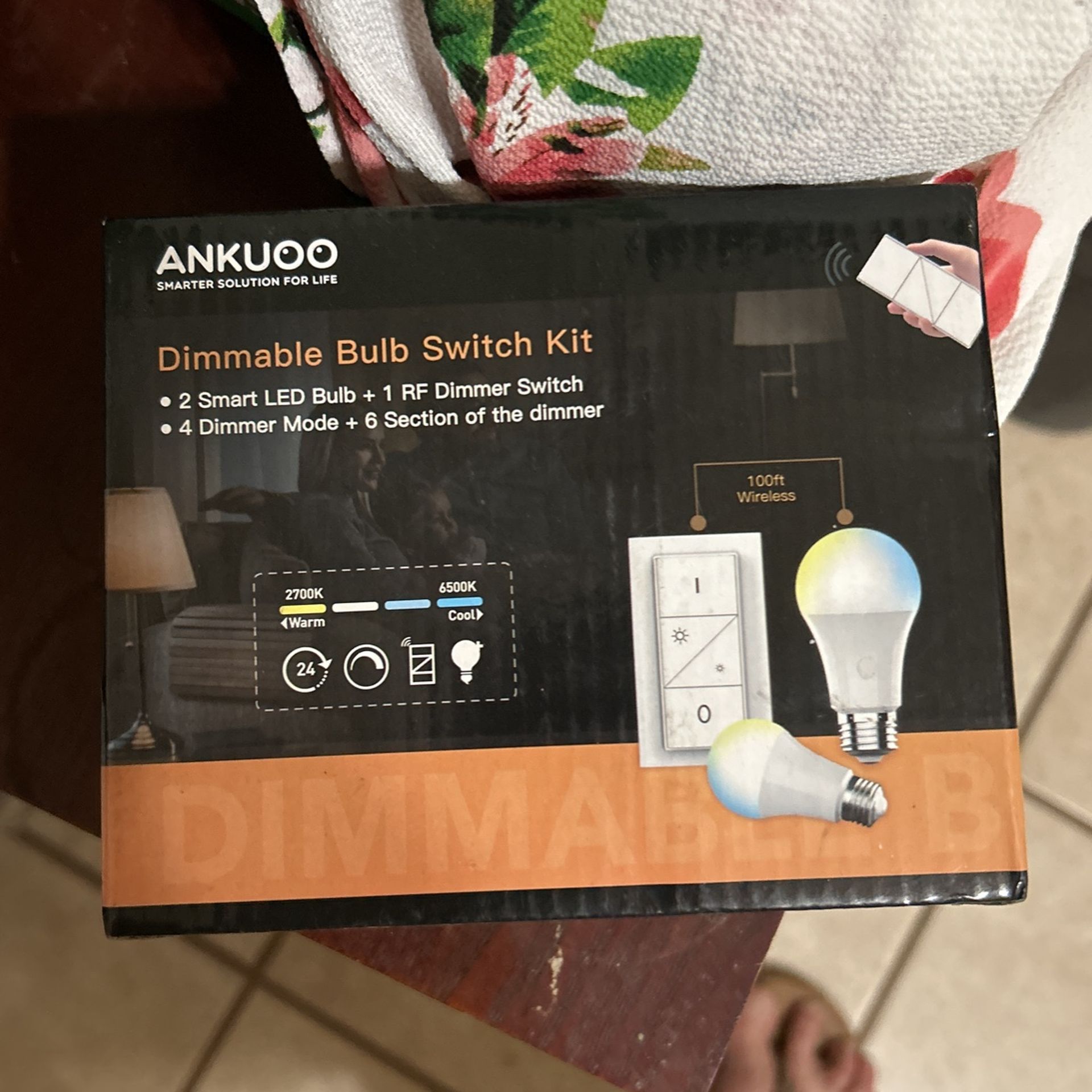 Ankuoo Dimmable Bulb Switch Kit
