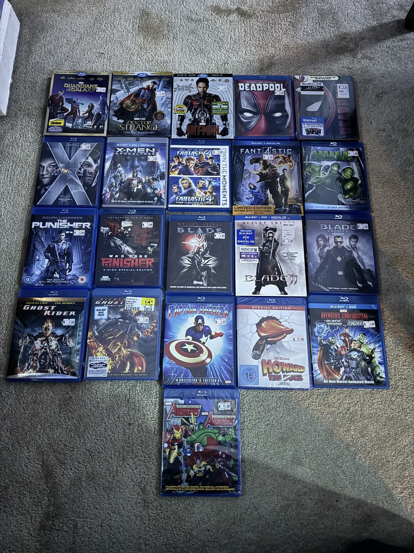 Marvel Blu Rays