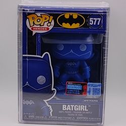 SDCC 2025 Limited Pop! Batgirl (Blueprint Deco) w/ Pop! Protector – Near Mint, Exclusive