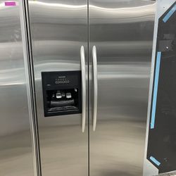 Kitchen Aid 42” Built In Refrigerator In Stainless Steel Used