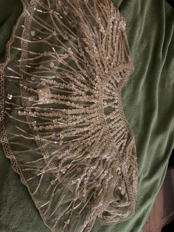 Silver Beaded Shawl/Top