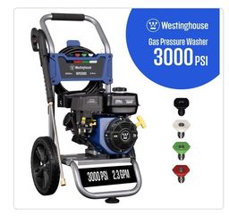 3000 PSI 2.3 GPM Gas Powered Axial Cam Pump Cold Water Pressure Washer Westingho