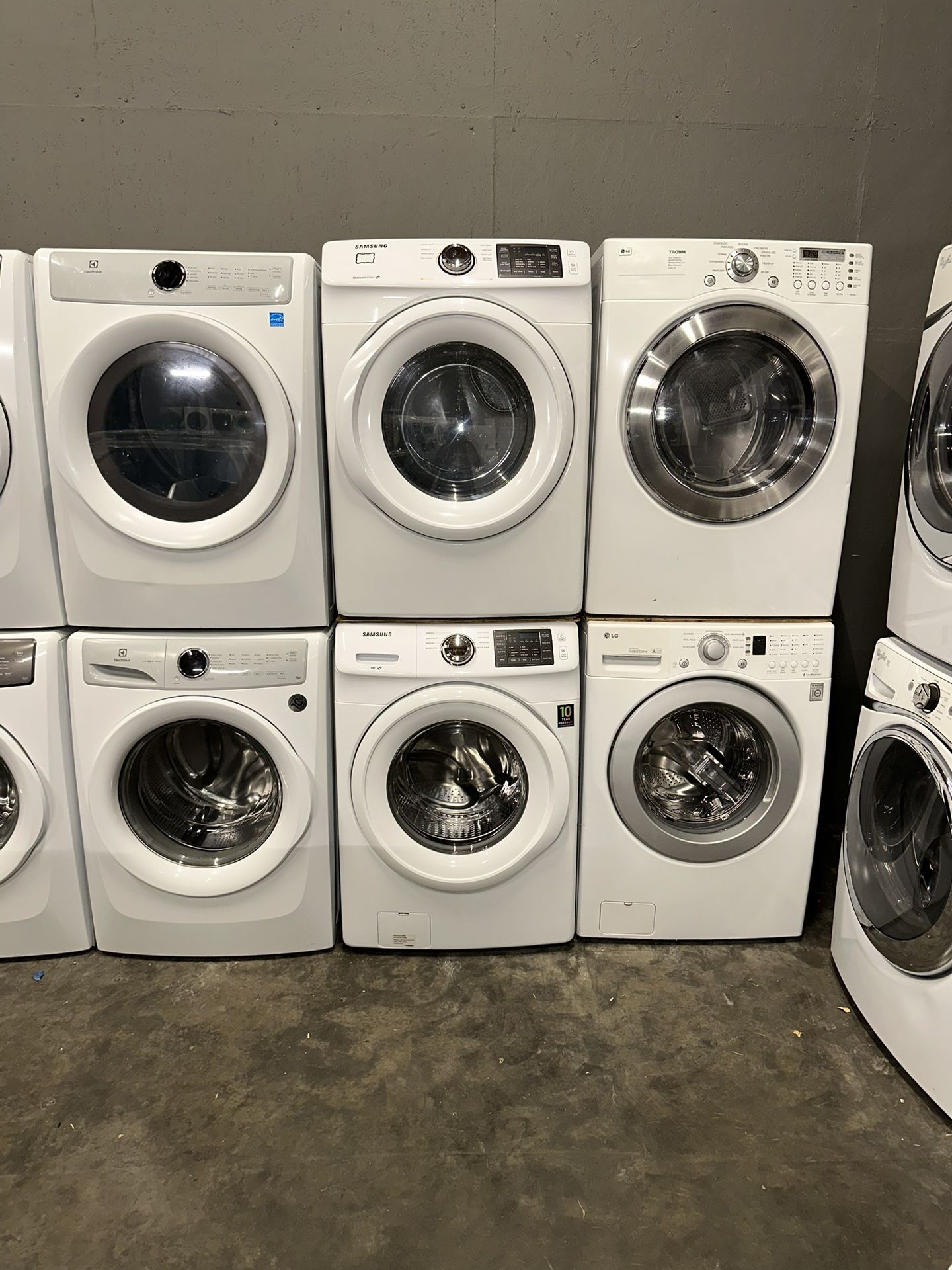 SAMSUNG XL CAPACITY WASHER DRYER ELECTRIC SET 