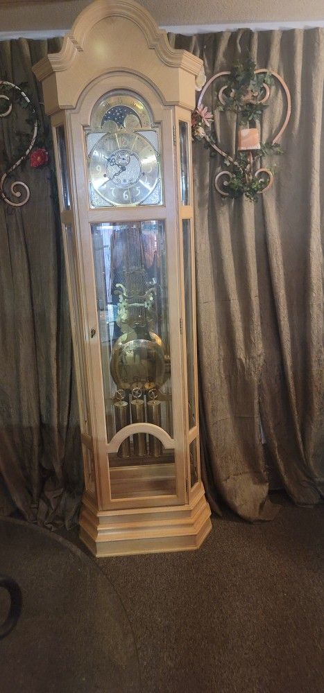 Ridgeway Grandfather Clock 82" High 12" Deep