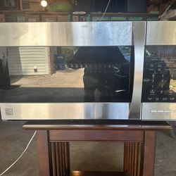 Microwave With Hood Vent Stainless Steel