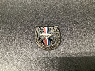 NOS OEM Ford 1984 Mustang GT350 20th Anniversary Dash Emblem Ornament Pin