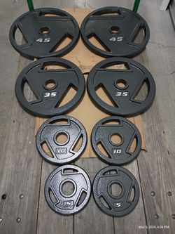 Combo Of 45, 35, 10 And 5 Lbs Plates 