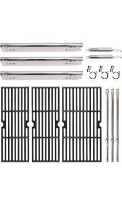 Hiorucet Grill Replacement Parts Kit for Charbroil Signature 3-Burner & Performance 2-Burner Grills — New