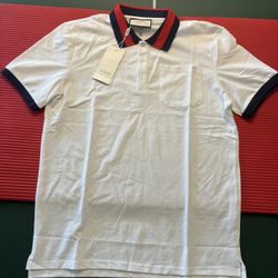 White Gucci Polo Size XL