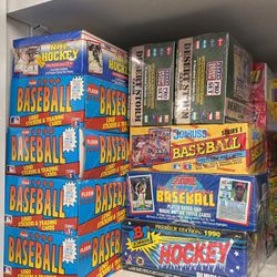 Late 80’s/Early 90’s Sealed/Unopened Boxes of Trading Cards