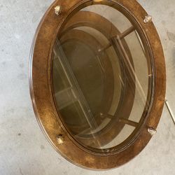 Vintage Oval Side Table 