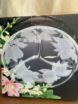 Glass party tray