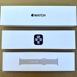 New Sealed Apple Watch SE 2nd Generation Cellular/GPS 40mm Starlight Aluminum Case & Band