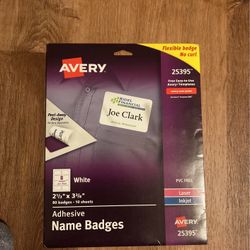 Adhesive Name Badges Avery