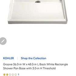 Kohler 36x48 Shower Base