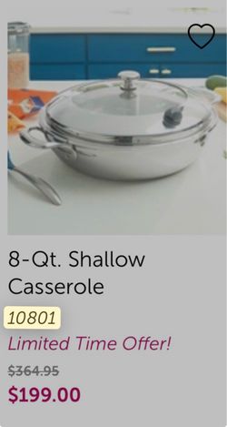 8-Qt. Shallow Casserole with Lid