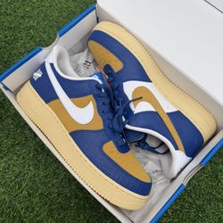 New Nike Air Force 1 Low X Undefeated Blue Yellow Size 11