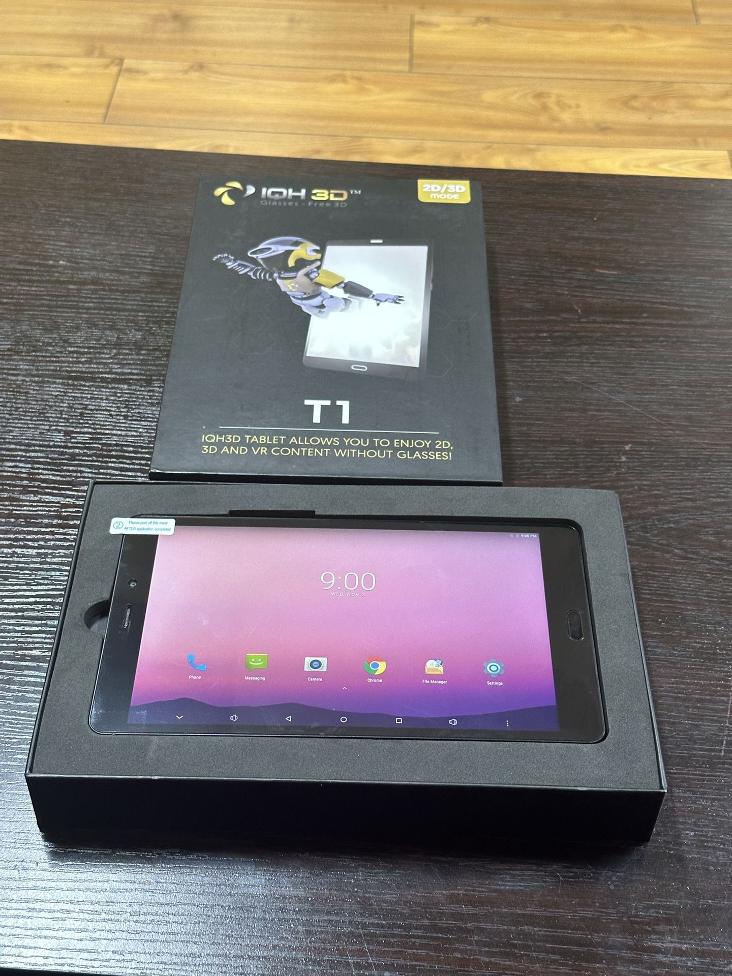 3D Tablet IQH-T1 Android 64GB Black 2D/3D Images Videos Gaming