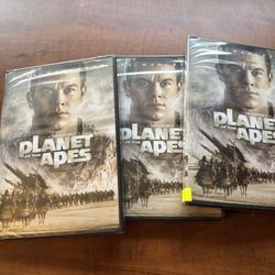 3-Pack Planet of the Apes (DVD, 2001) NEW Sealed