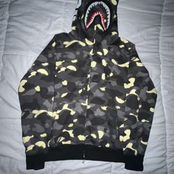 Glow in the dark BAPE zip-up (Bathing Ape)(Large)